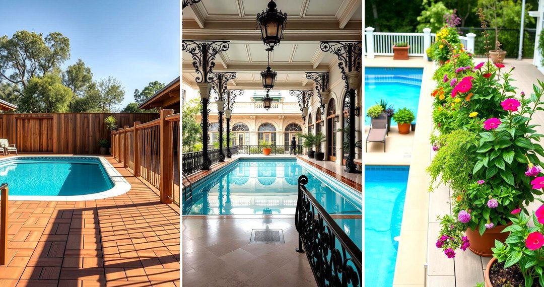 24 Pool Deck Railing Ideas for Safety and Style