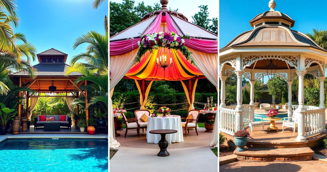 24 Pool Gazebo Concepts for Shaded Outdoor Enjoyment