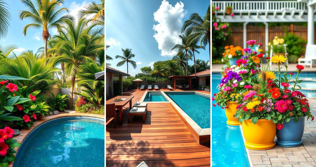 24 Stunning Pool Landscaping Ideas for a Tropical Retreat