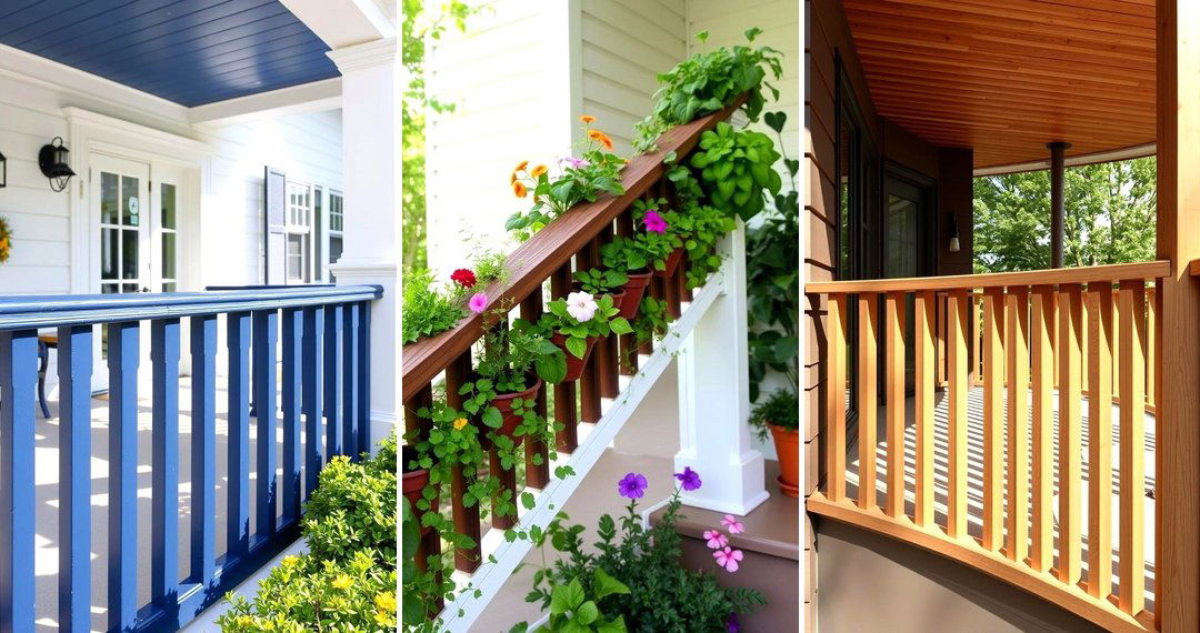 24 Stylish Porch Railing Design Concepts for Your Home