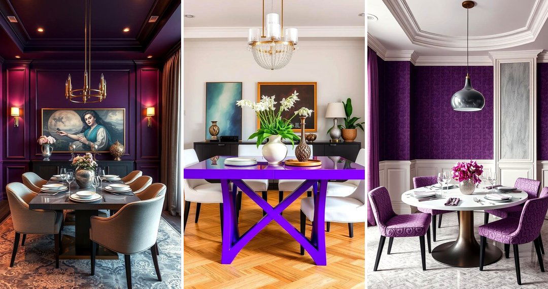 24 Purple Dining Room Ideas for Vibrant Entertaining