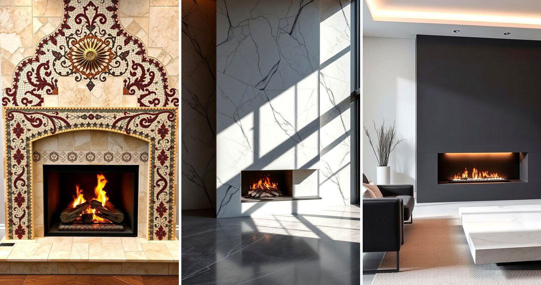 24 Quartz Fireplace Surround Ideas for Modern Living Rooms