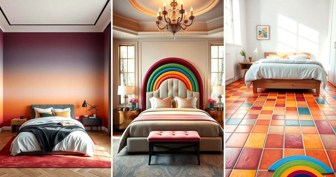 24 Colorful Rainbow Bedroom Themes for Bold Personality