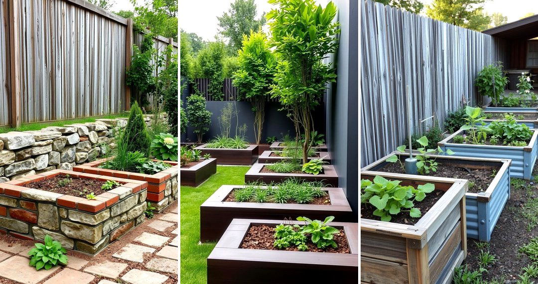 24 Space-Saving Raised Garden Bed Along Fence Ideas