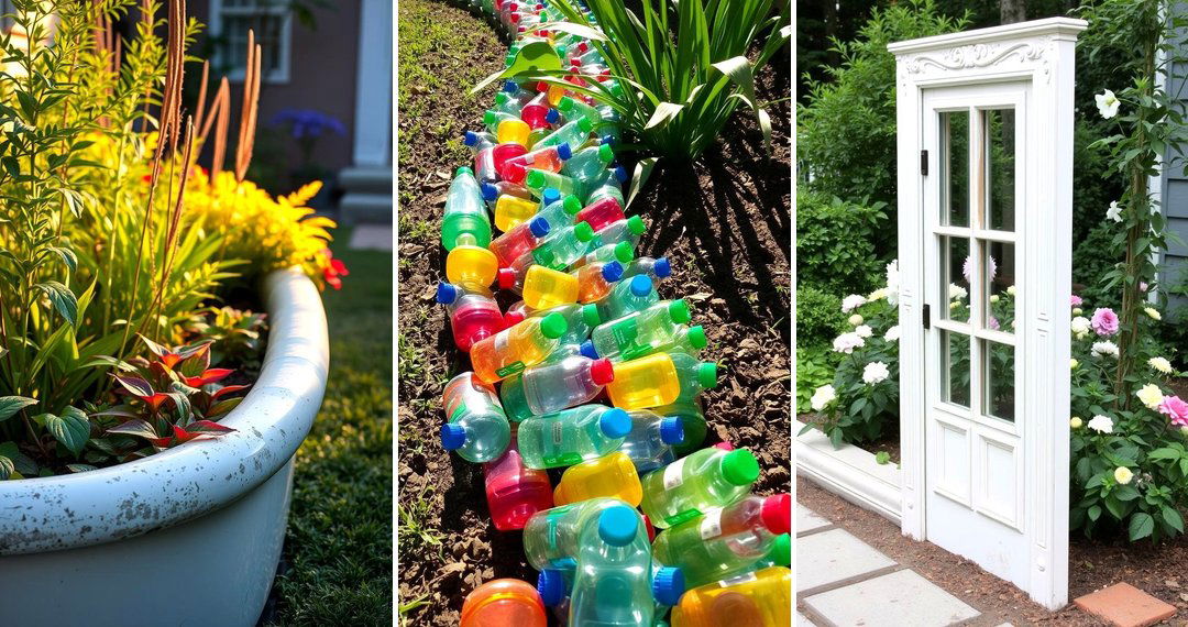 24 Creative Recycled Garden Edging Solutions for 2024