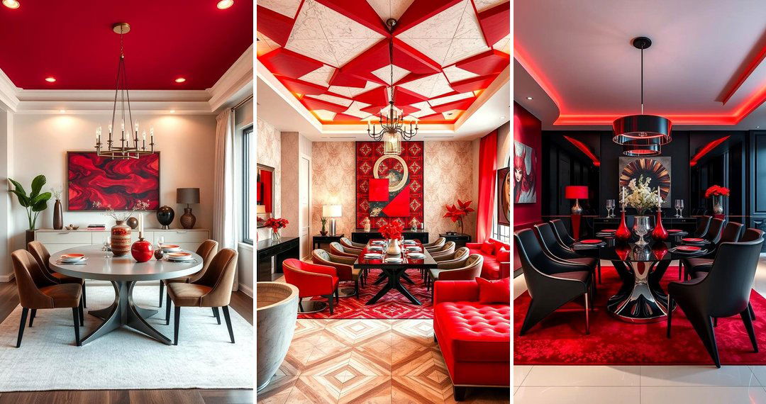 24 Bold Red Dining Room Decor Ideas for Dramatic Spaces