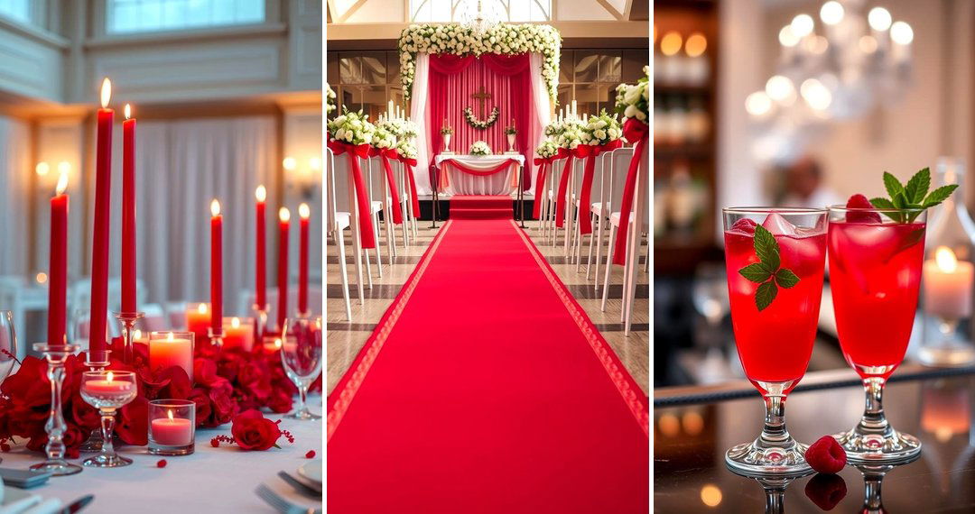 24 Bold Red Wedding Theme Ideas for Romantic Celebrations