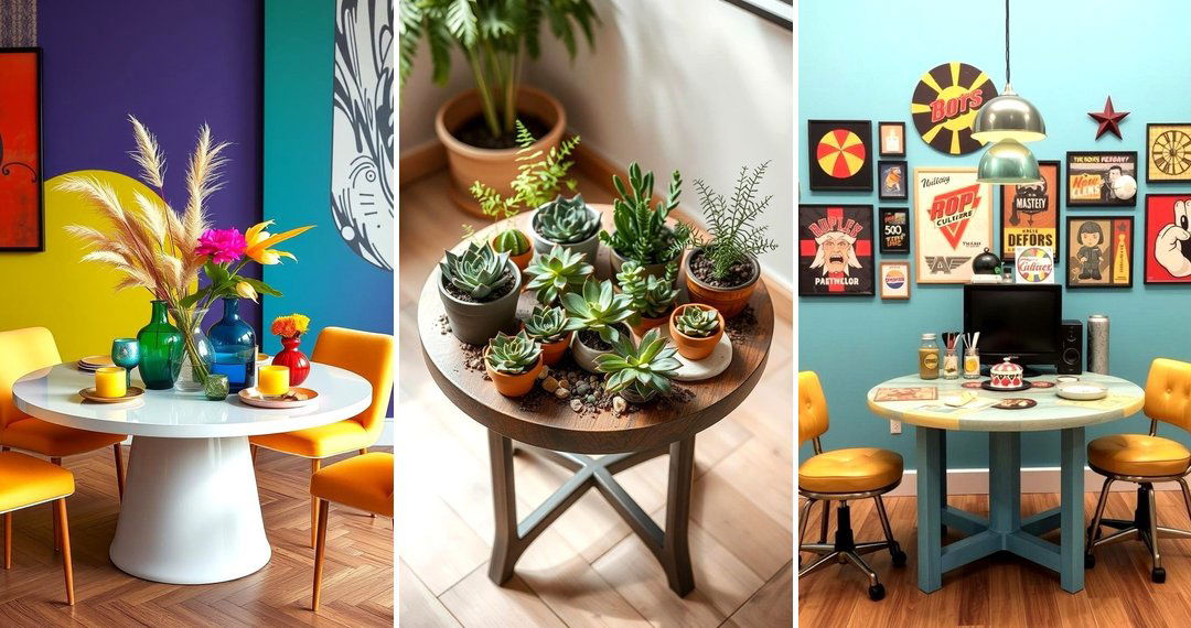 24 Round Table Decor Inspiration Ideas for Dining Spaces
