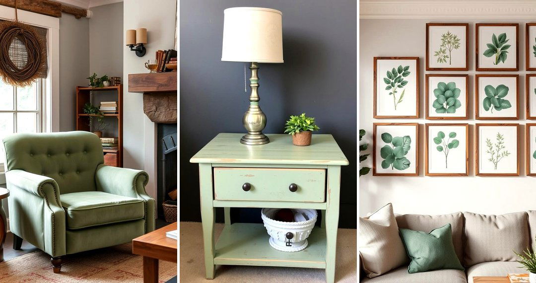 24 Rustic Sage Green Living Room Ideas for Cozy Elegance