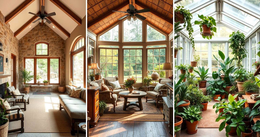 24 Rustic Sunroom Ideas: Nature-Inspired Four-Season Rooms