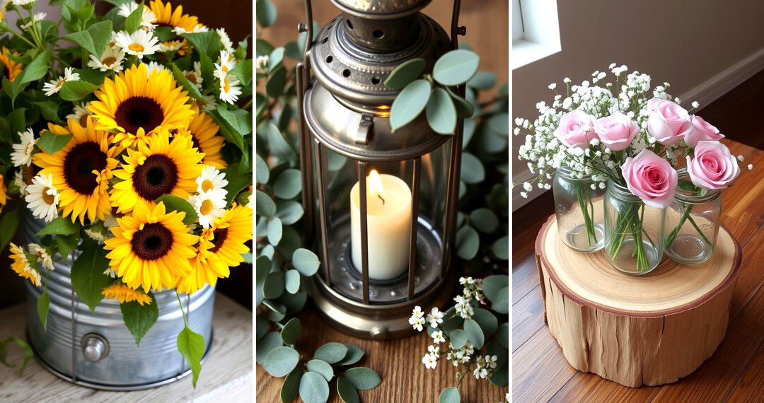 24 Rustic Wedding Centerpieces: Nature-Inspired Table Decor Ideas