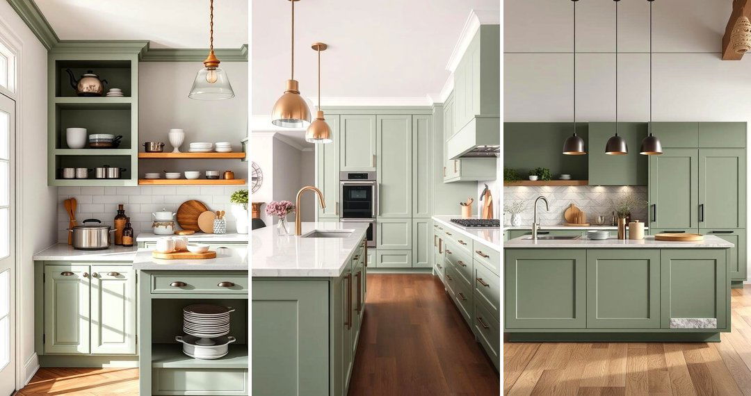 24 Sage Green Kitchen Island Ideas: Serene Focus Points
