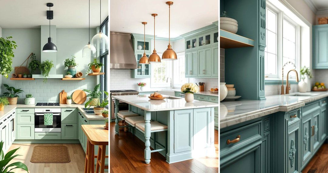 24 Seafoam Green Kitchen Ideas for Fresh Coastal Vibes