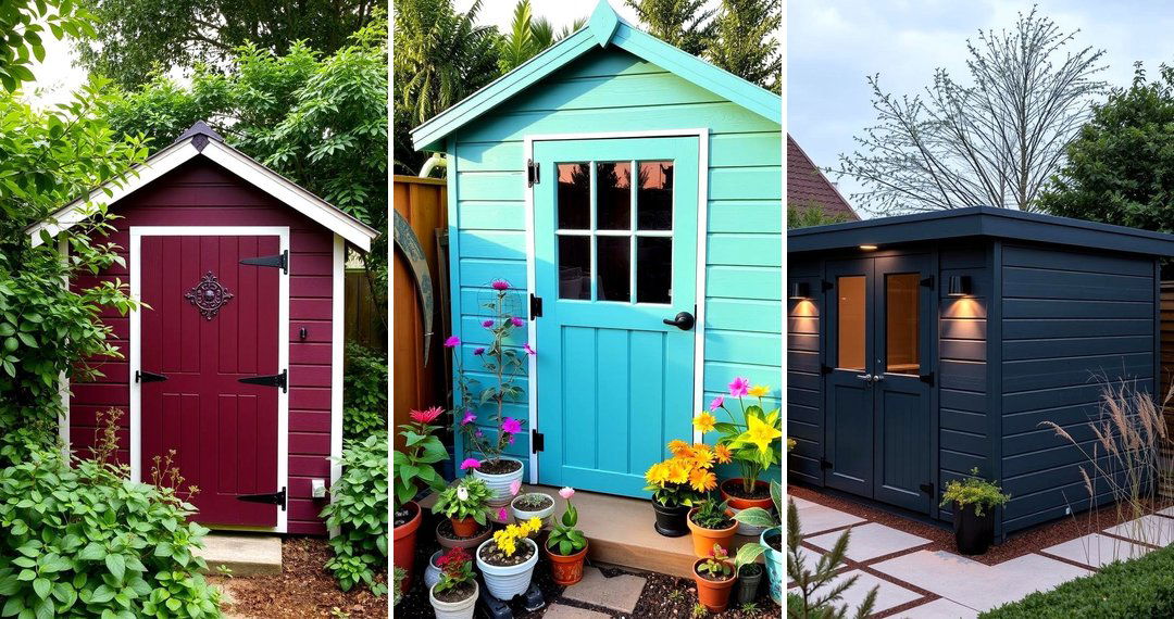 24 Shed Color Ideas to Brighten Your Outdoor Space