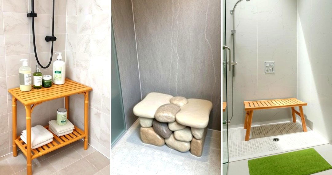 24 Shower Bench Ideas for Comfortable Bathroom Spaces