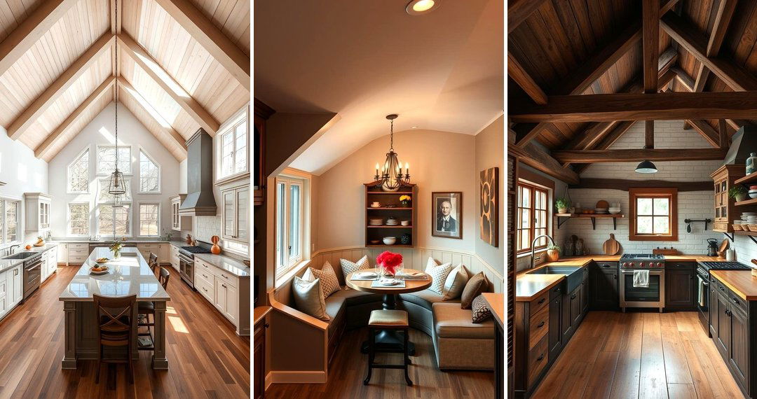 24 Sloped Ceiling Kitchen Ideas to Maximize Space