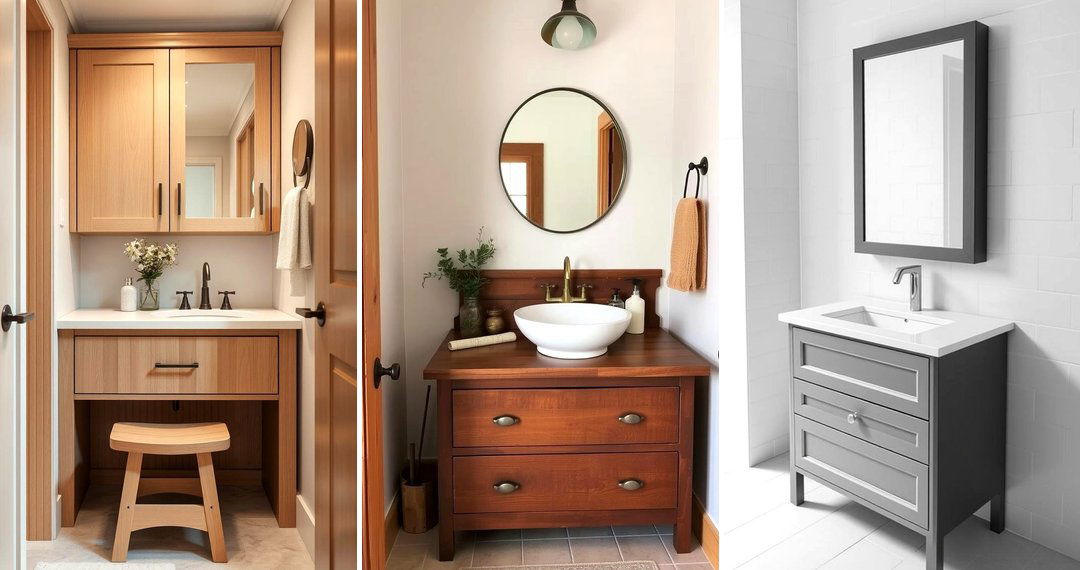 24 Small Bathroom Vanity Ideas to Optimize Style & Space