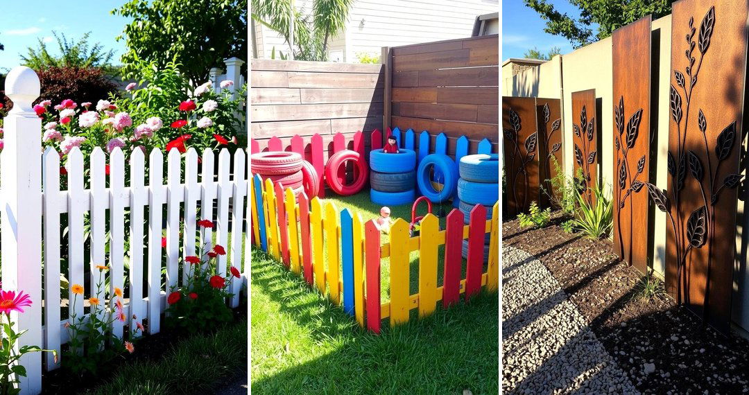 24 Creative Small Garden Fence Ideas for Privacy and Style