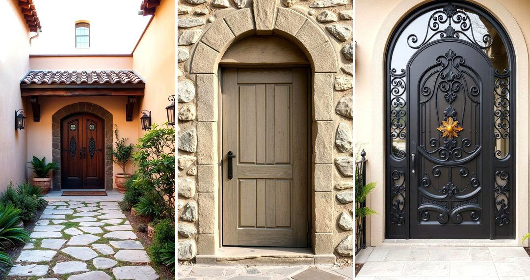 24 Authentic Spanish Style Front Door Design Ideas