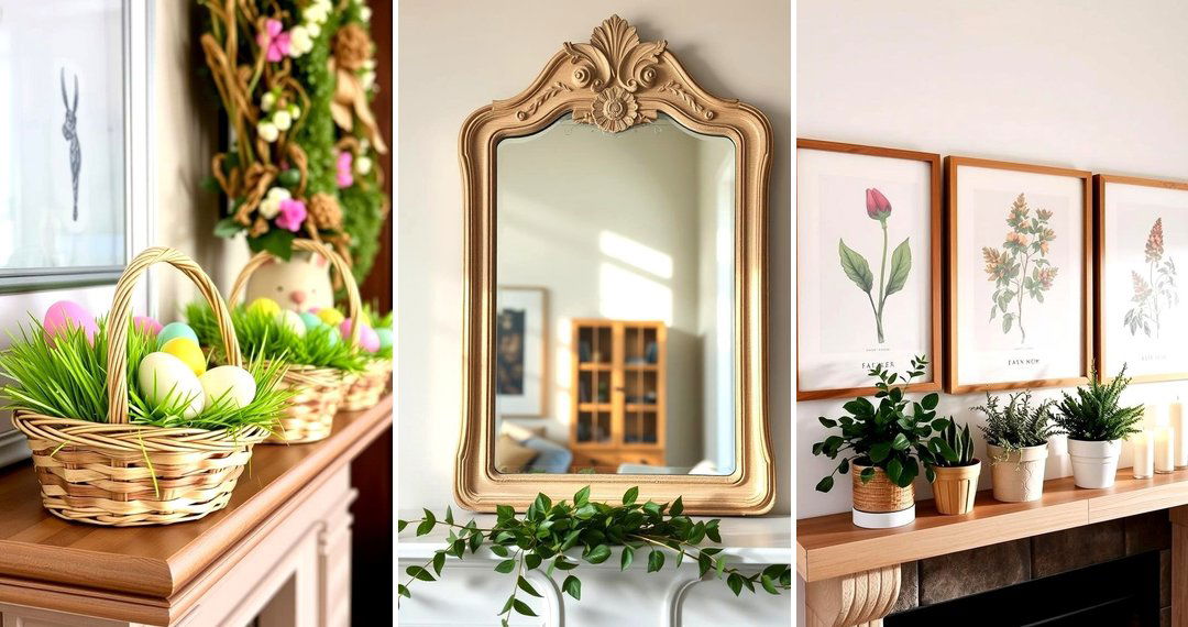 24 Spring Mantel Decor Ideas: Fresh Seasonal Displays