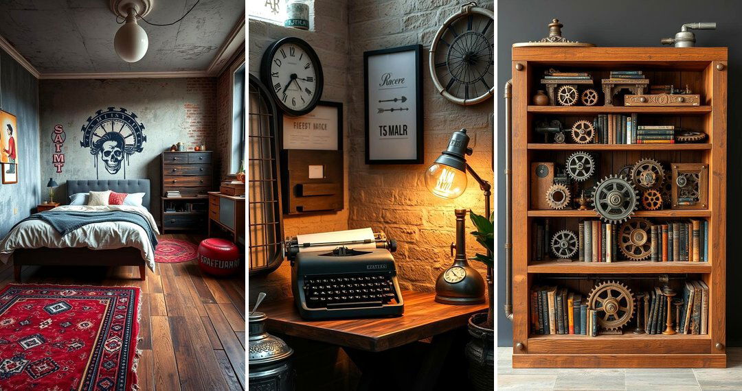 24 Steampunk Bedroom Ideas for Industrial Chic Spaces