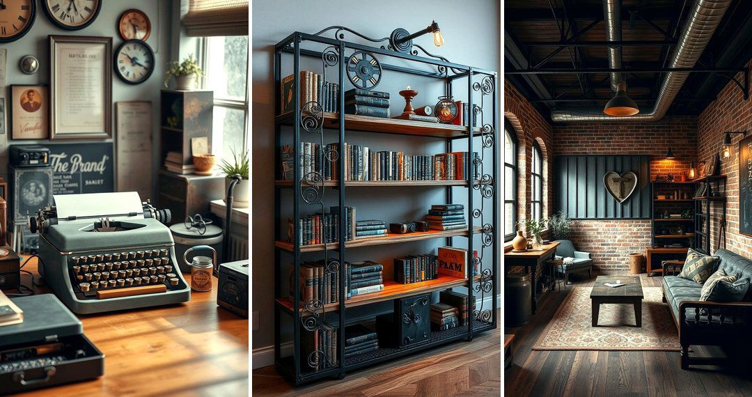 24 Industrial Steampunk Interior Design Inspirations