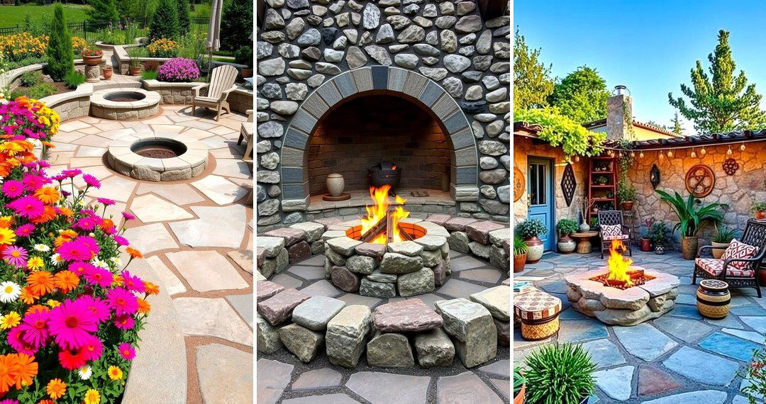 24 Stone Patio & Fire Pit Ideas for Outdoor Gatherings