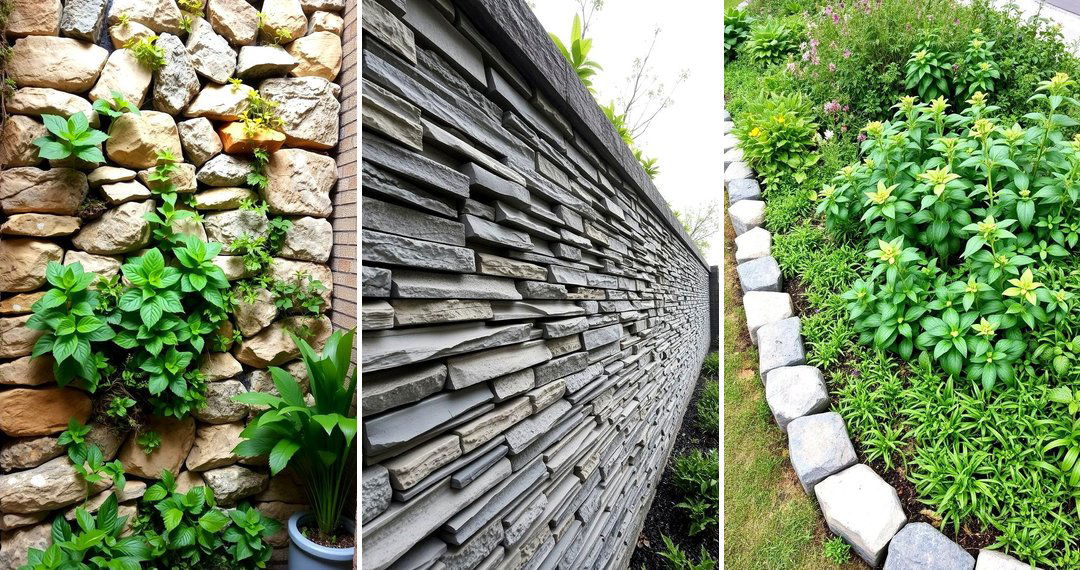 24 Stone Wall Ideas for Natural Outdoor Accents
