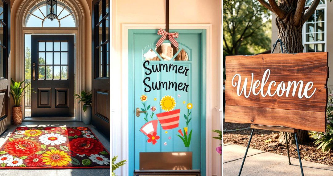 24 Refreshing Summer Front Door Decor Ideas
