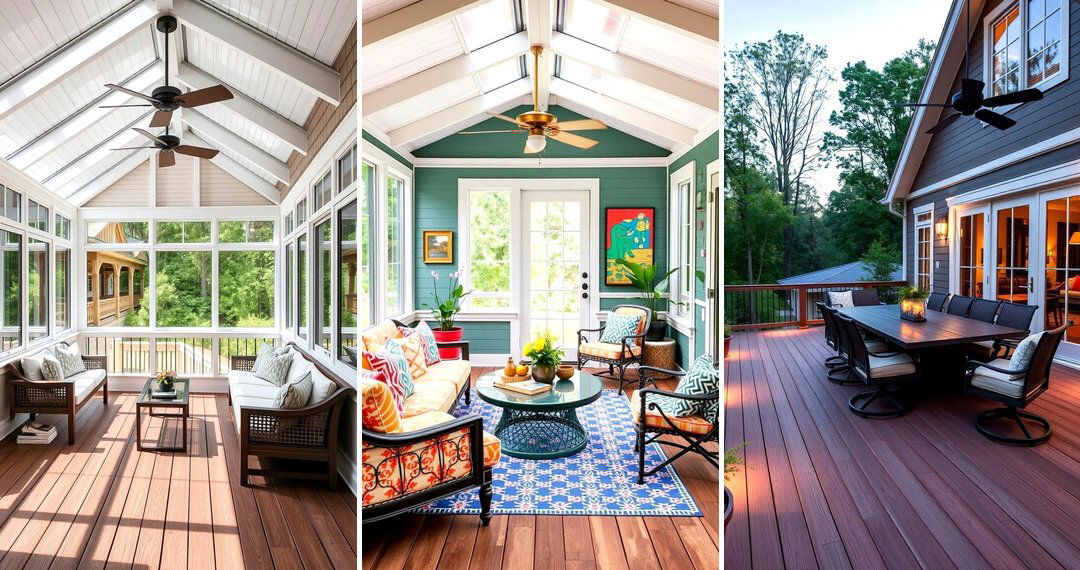 24 Sunroom & Deck Combo Ideas: Seamless Indoor-Outdoor Flow