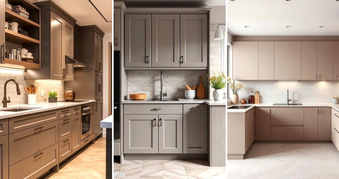 24 Taupe Kitchen Cabinet Ideas for a Warm, Modern Look