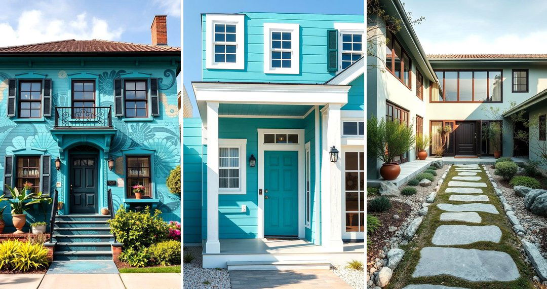 24 Teal House Exterior Ideas for a Bold and Vibrant Look