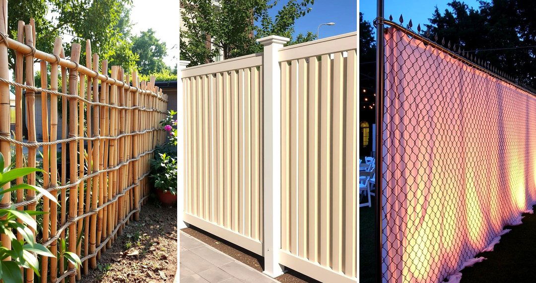 24 Temporary Fence Ideas for Flexible Outdoor Boundaries