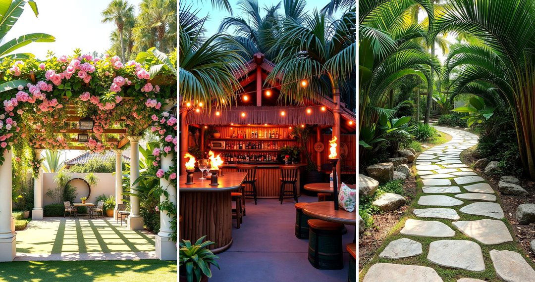 24 Tropical Backyard Ideas to Create a Lush Outdoor Oasis