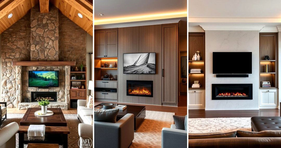 24 TV Over Fireplace Design Ideas for Cozy Living Rooms