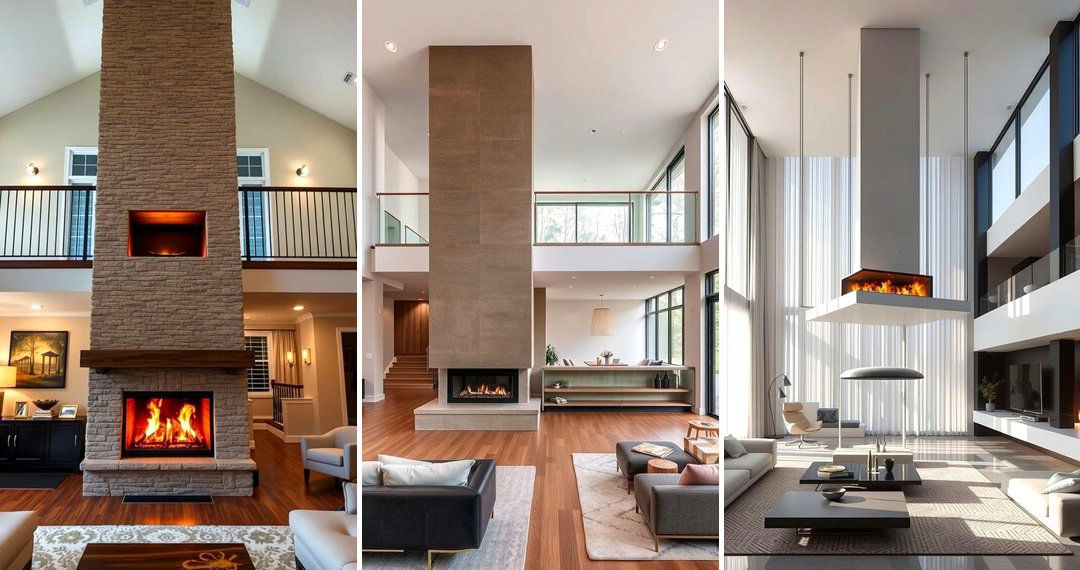 24 Two-Story Fireplace Ideas to Elevate Your Living Space