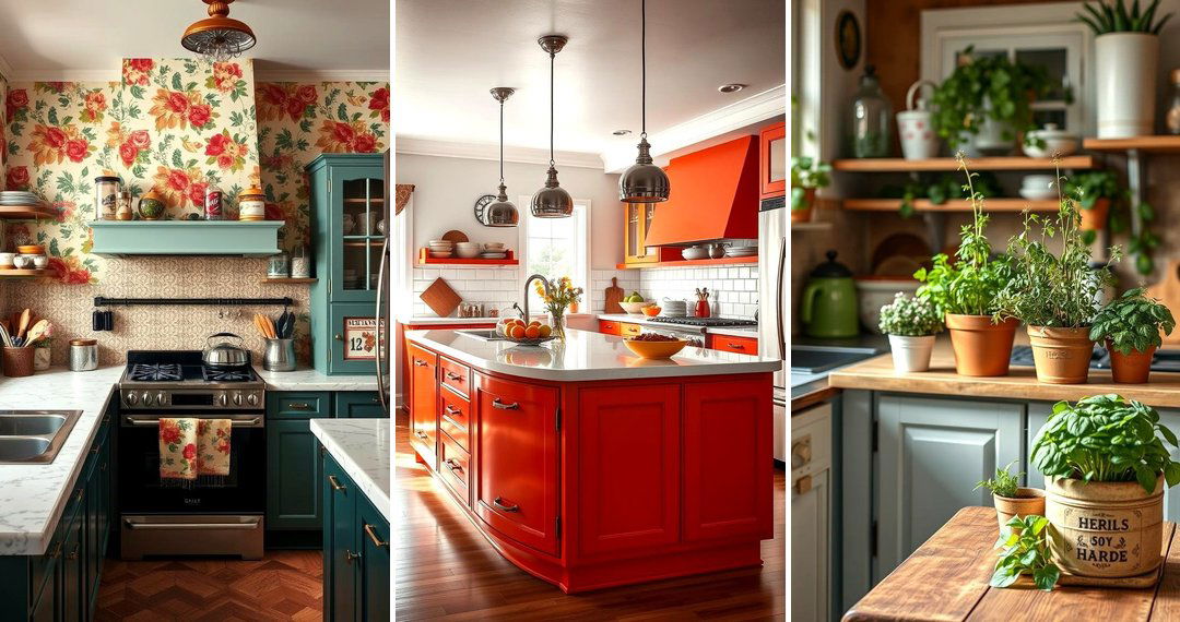 24 Vintage Kitchen Ideas: Retro Charm Meets Modern Appliances