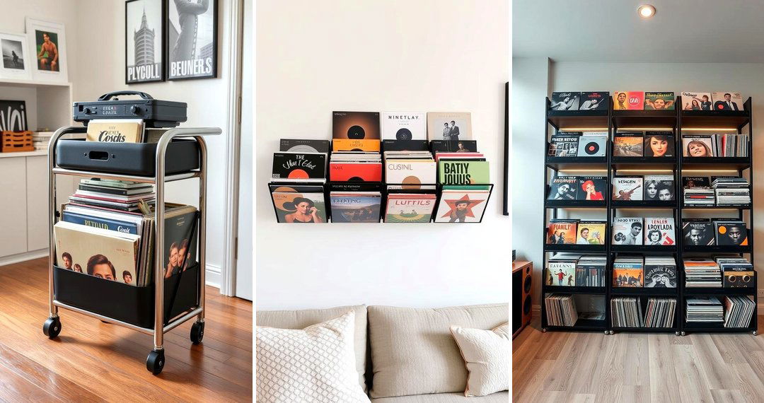 24 Creative Vinyl Record Storage Ideas for Music Lovers