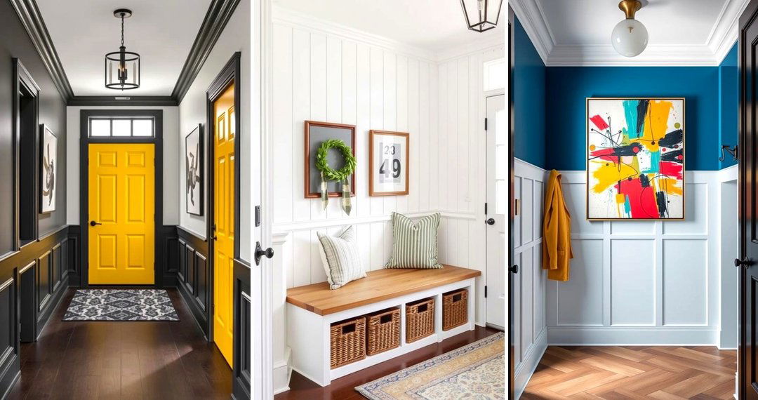 24 Sophisticated Wainscoting Entryway Ideas for First Impressions