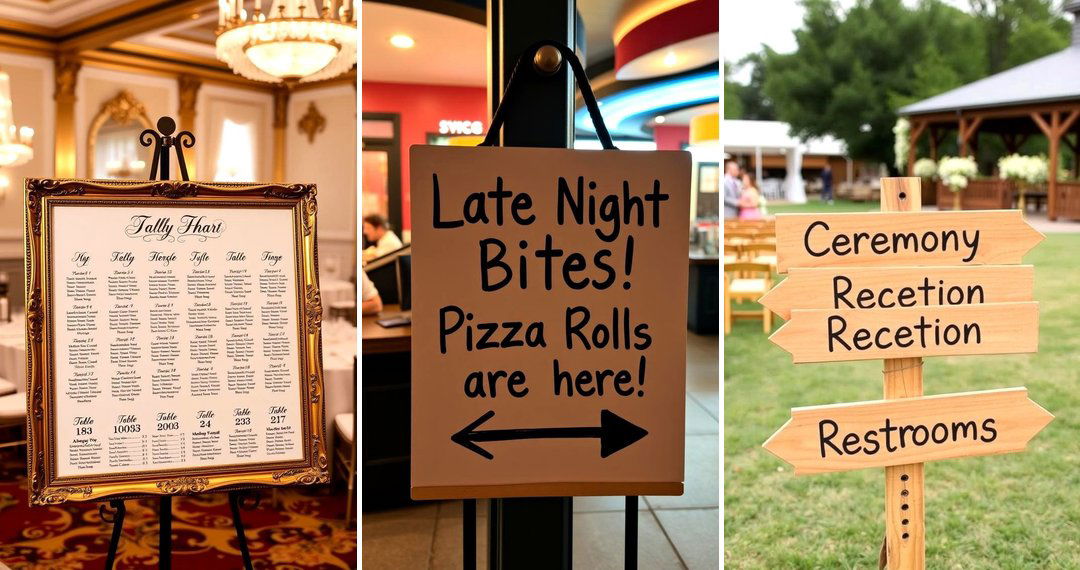 24 Wedding Sign Ideas: Creative Directional & Welcome Displays