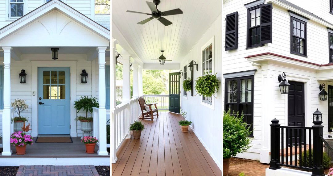 24 White Farmhouse Wrap-Around Porch Ideas for Classic Charm