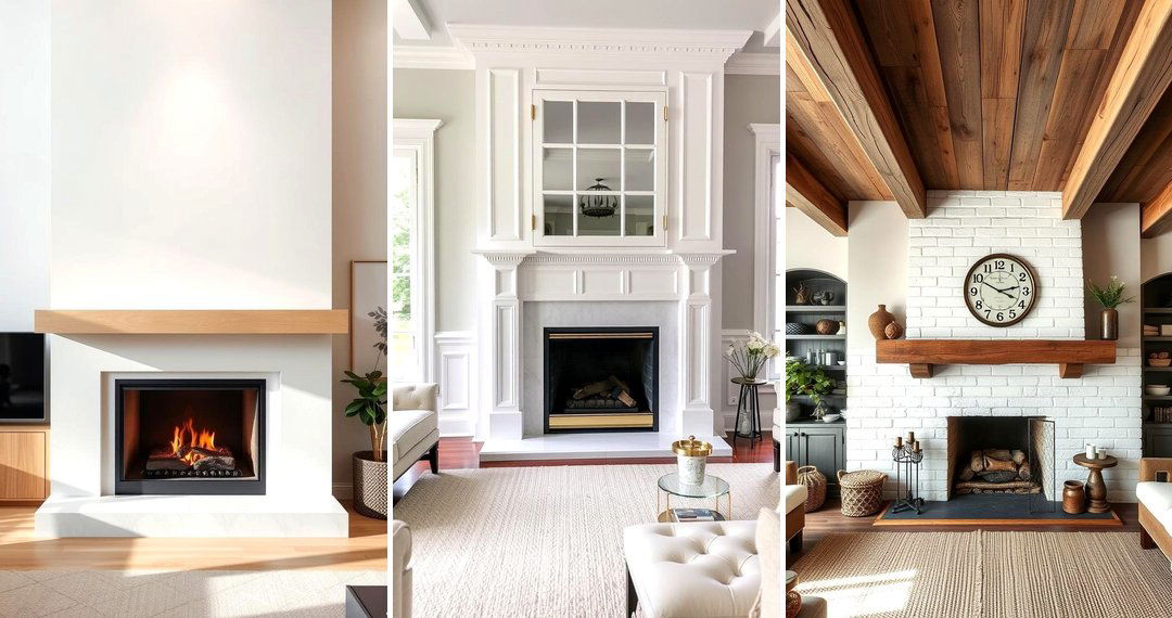 24 Elegant White Fireplace Ideas to Elevate Your Living Room
