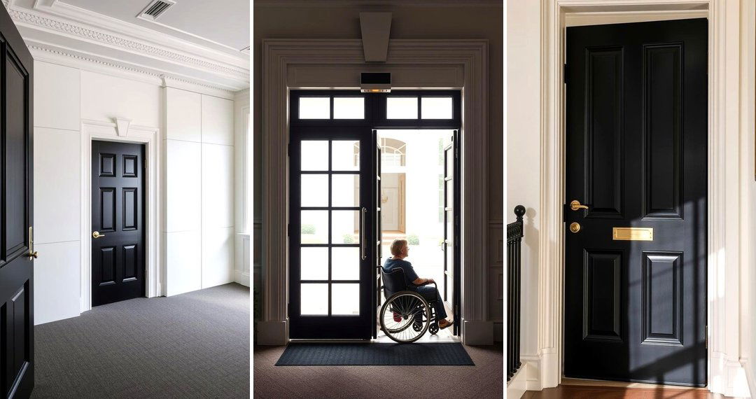 24 White House Ideas With Black Doors for Bold Exteriors