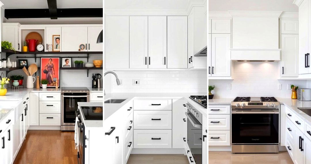 24 White Kitchen Cabinets With Black Hardware Design Ideas