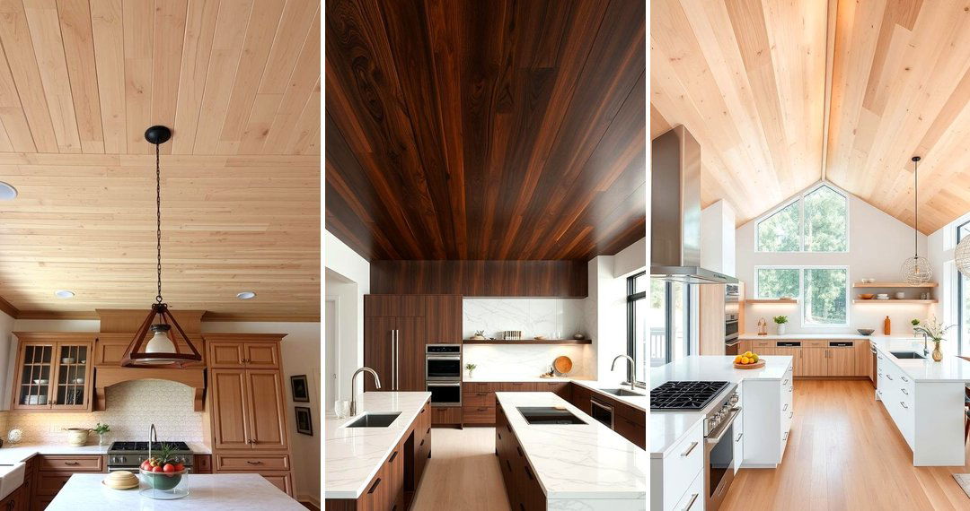 24 Wood Ceiling Kitchen Ideas to Warm Your Cooking Space
