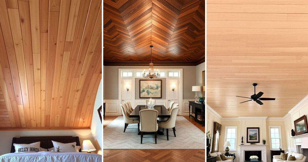 24 Wood Plank Ceiling Ideas for Rustic or Modern Charm