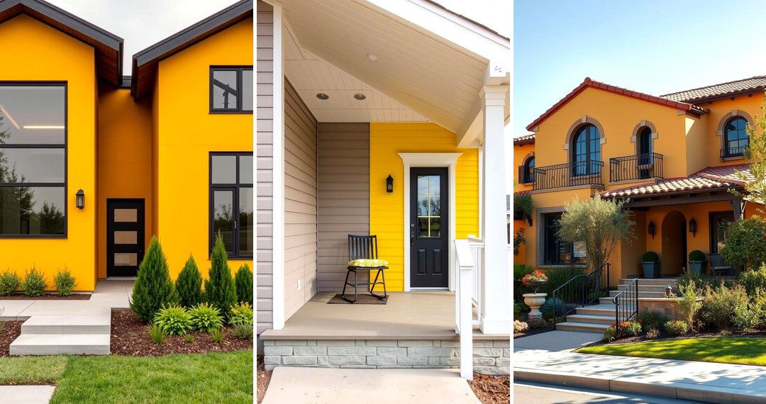 24 Yellow Exterior Home Ideas for a Bold Curb Appeal