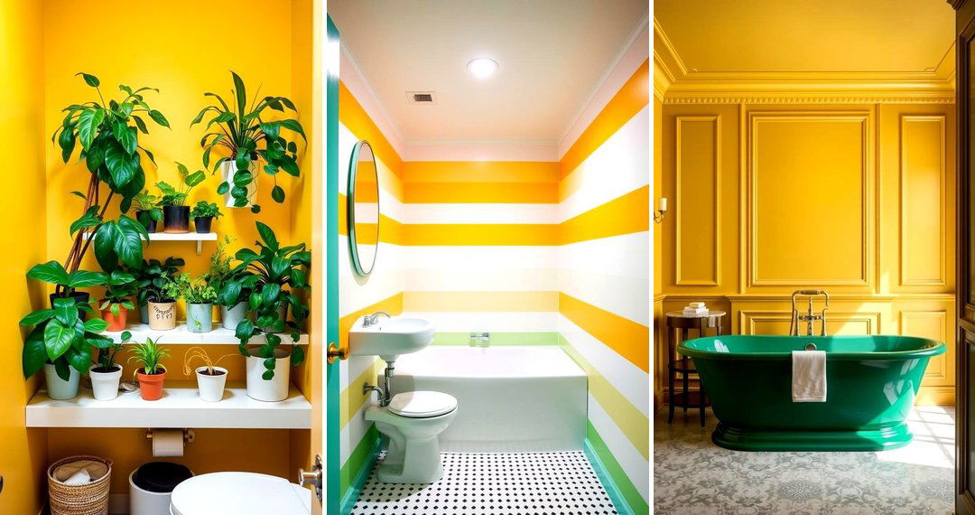 Yellow & Green Bathroom Ideas: 24 Vibrant Color Schemes