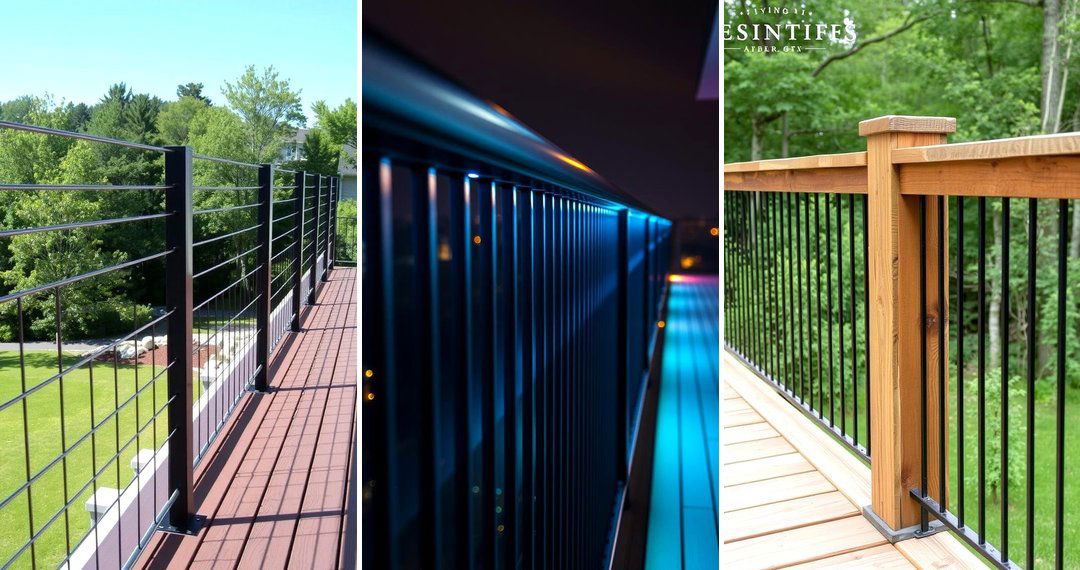 24 Black Deck Railing Ideas: Modern Outdoor Safety Designs