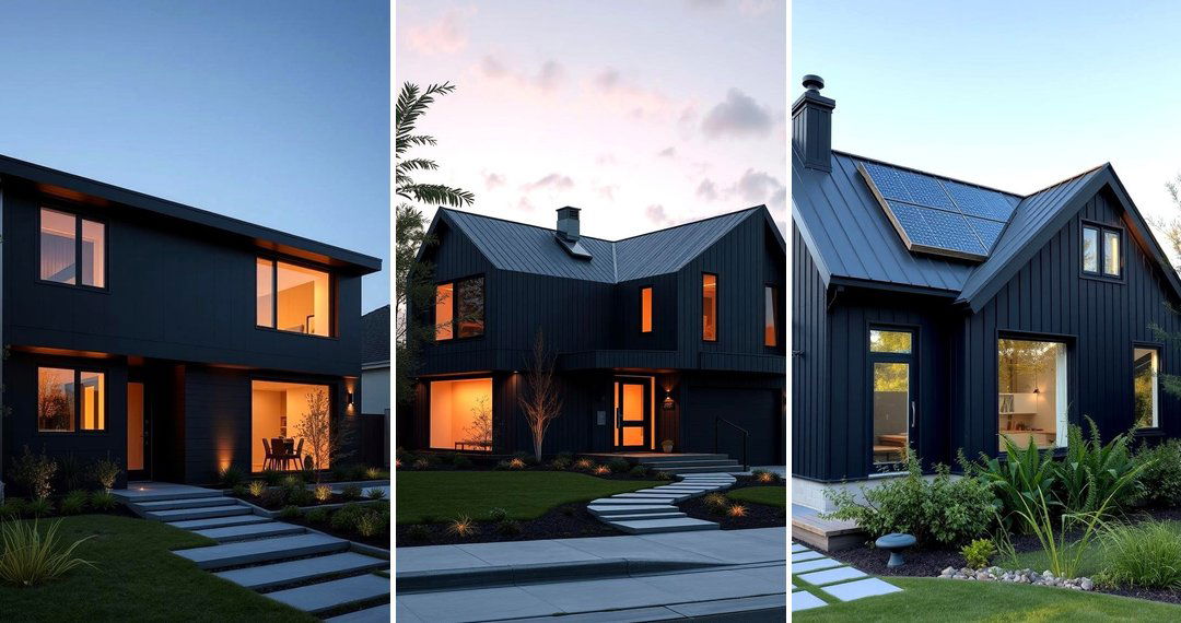 24 Striking Black Siding House Exterior Inspirations for 2024